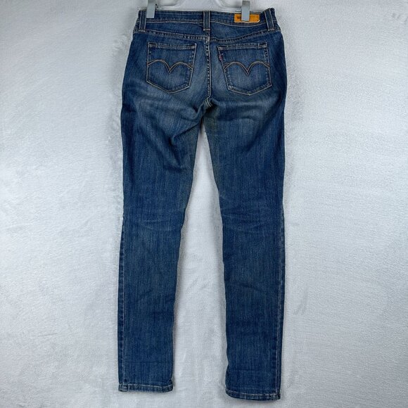 Levi's Skinny Jeans Women Size 7M Bold Curve Ad Wciash Mid Rise Blue - Picture 2 of 11